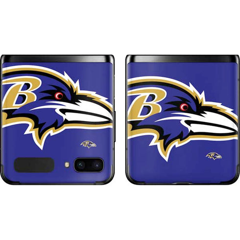 NFL Baltimore Ravens Large Logo Galaxy Z Flip Skin
