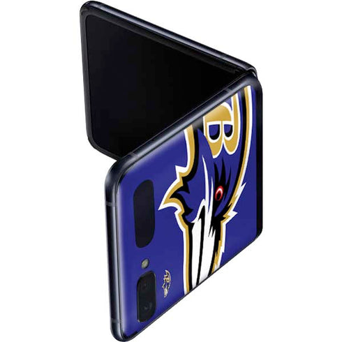 NFL Baltimore Ravens Large Logo Galaxy Z Flip Skin