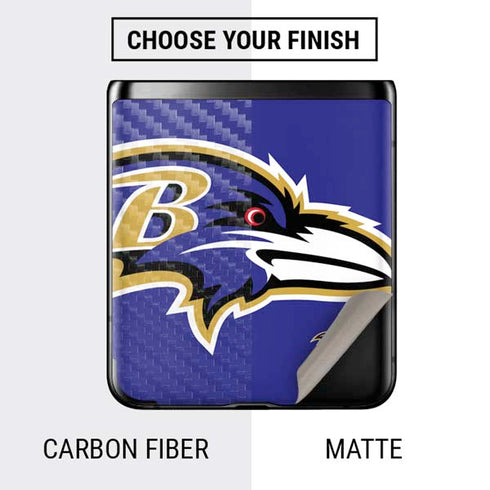 NFL Baltimore Ravens Large Logo Galaxy Z Flip Skin