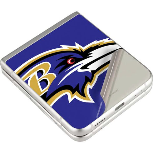 NFL Baltimore Ravens Large Logo Galaxy Z Flip3 5G Skin