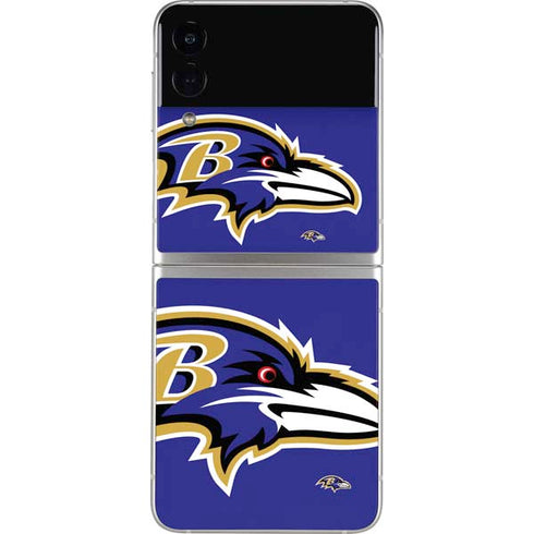 NFL Baltimore Ravens Large Logo Galaxy Z Flip4 5G Skin