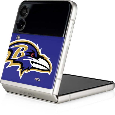 NFL Baltimore Ravens Large Logo Galaxy Z Flip4 5G Skin