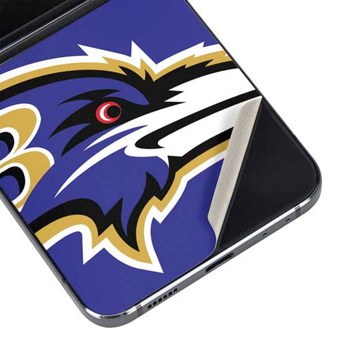 NFL Baltimore Ravens Large Logo Galaxy Z Flip5 5G Skin