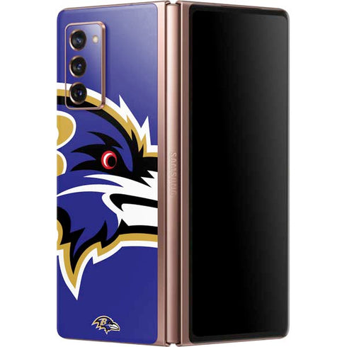 NFL Baltimore Ravens Large Logo Galaxy Z Fold2 5G Skin
