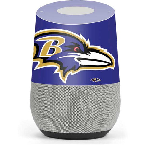 NFL Baltimore Ravens Large Logo Google Home Skin