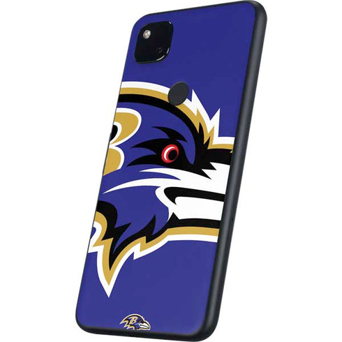 NFL Baltimore Ravens Large Logo Google Pixel 4a Skin