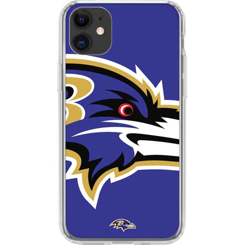 NFL Baltimore Ravens Large Logo iPhone 11 Clear Case