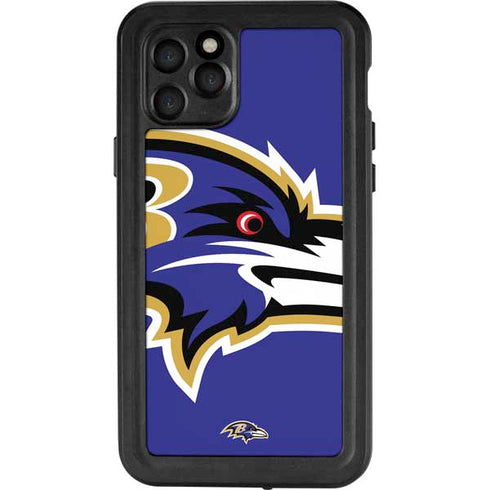 NFL Baltimore Ravens Large Logo iPhone 11 Pro Waterproof Case