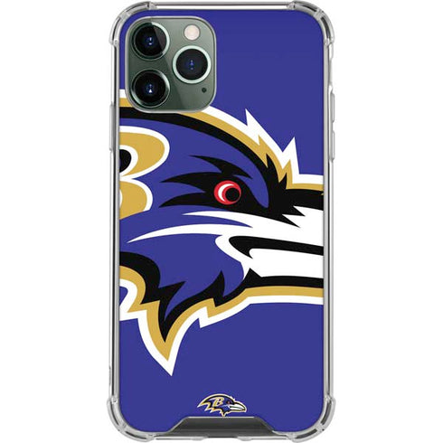 NFL Baltimore Ravens Large Logo iPhone 12 Pro Max Clear Case