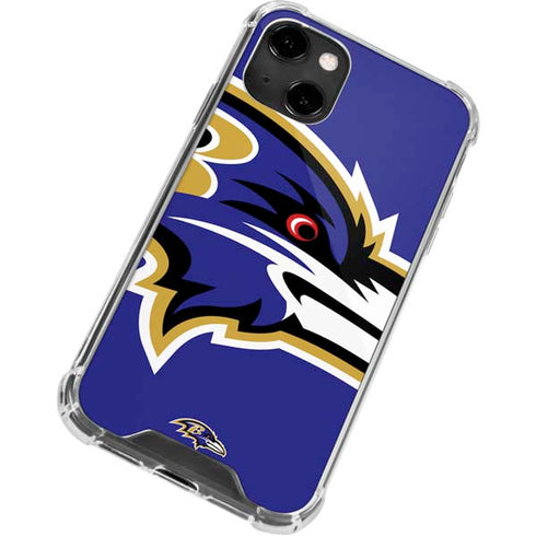 NFL Baltimore Ravens Large Logo iPhone 13 Clear Case