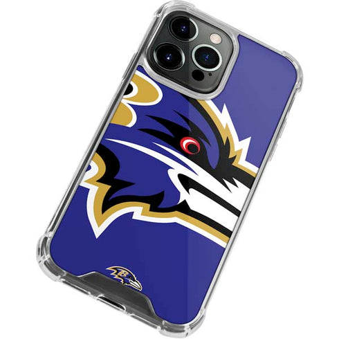 NFL Baltimore Ravens Large Logo iPhone 13 Pro Clear Case