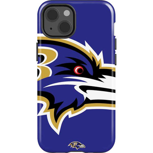 NFL Baltimore Ravens Large Logo iPhone 15 Impact Case