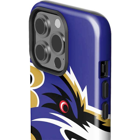 NFL Baltimore Ravens Large Logo iPhone 15 Pro Impact Case