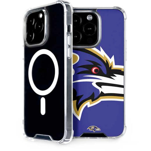 NFL Baltimore Ravens Large Logo iPhone 15 Pro MagSafe Case