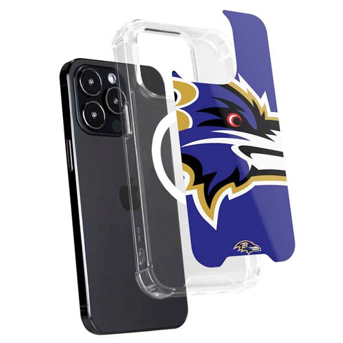 NFL Baltimore Ravens Large Logo iPhone 15 Pro MagSafe Case