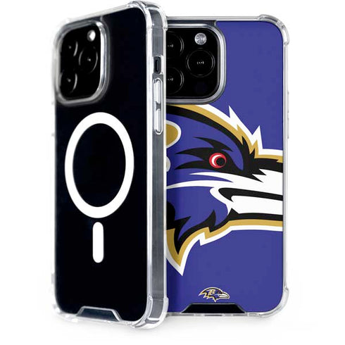 NFL Baltimore Ravens Large Logo iPhone 15 Pro Max MagSafe Case