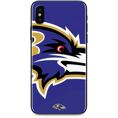 NFL Baltimore Ravens Large Logo iPhone XS Skin