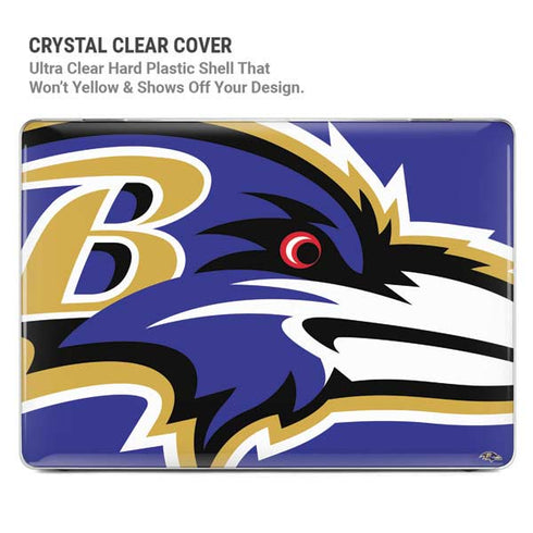 NFL Baltimore Ravens Large Logo MacBook Air 13in M1 (2021) Case plus Skin