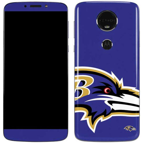 NFL Baltimore Ravens Large Logo Moto E5 Plus Skin