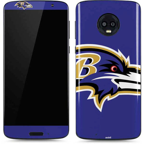 NFL Baltimore Ravens Large Logo Moto G6 Skin