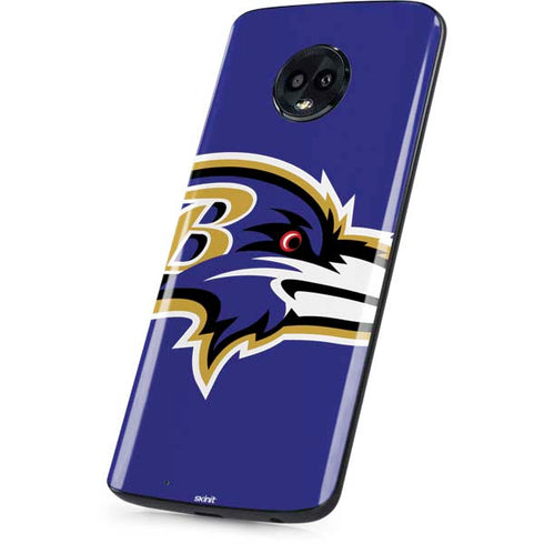 NFL Baltimore Ravens Large Logo Moto G6 Skin