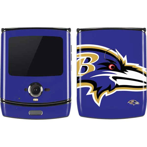NFL Baltimore Ravens Large Logo Motorola RAZR Skin