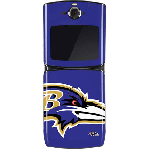 NFL Baltimore Ravens Large Logo Motorola RAZR Skin
