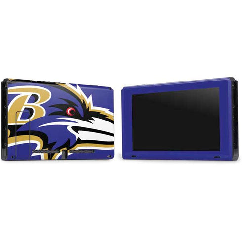 NFL Baltimore Ravens Large Logo Nintendo Switch Bundle Skin