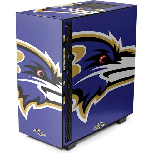 NFL Baltimore Ravens Large Logo NZXT H510 Compact ATX Mid-Tower Case Skin