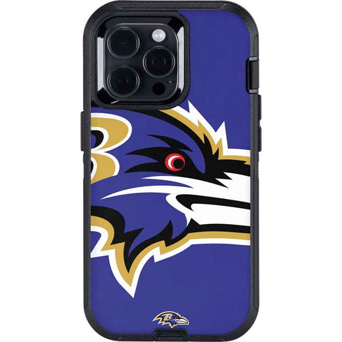 NFL Baltimore Ravens Large Logo Otterbox Defender iPhone Skin