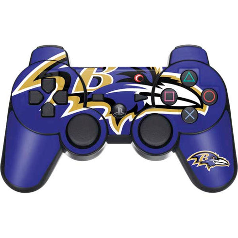 NFL Baltimore Ravens Large Logo PS3 Dual Shock wireless controller Skin