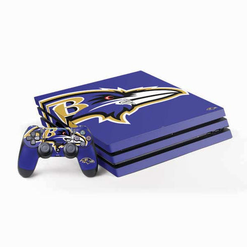 NFL Baltimore Ravens Large Logo PS4 Pro Bundle Skin