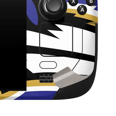 NFL Baltimore Ravens Large Logo Steam Deck Handheld Gaming Computer Skin