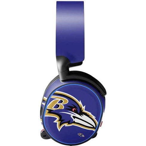 NFL Baltimore Ravens Large Logo SteelSeries Arctis 3 Skin