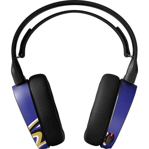NFL Baltimore Ravens Large Logo SteelSeries Arctis 3 Skin