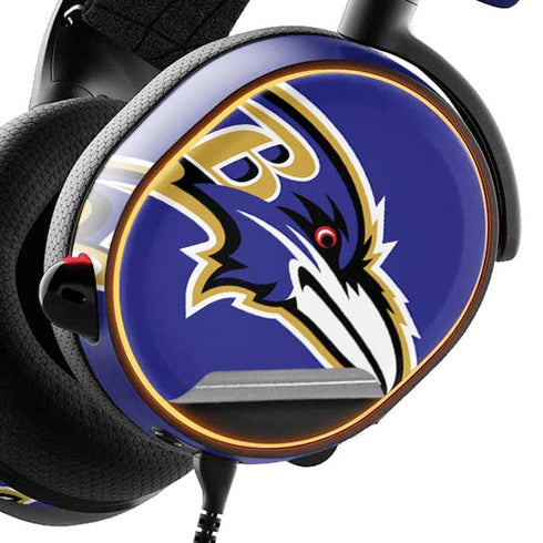 NFL Baltimore Ravens Large Logo SteelSeries Arctis 3 Skin