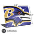 NFL Baltimore Ravens Large Logo Universal Laptop 11in (8.8 x 6.2in) Skin