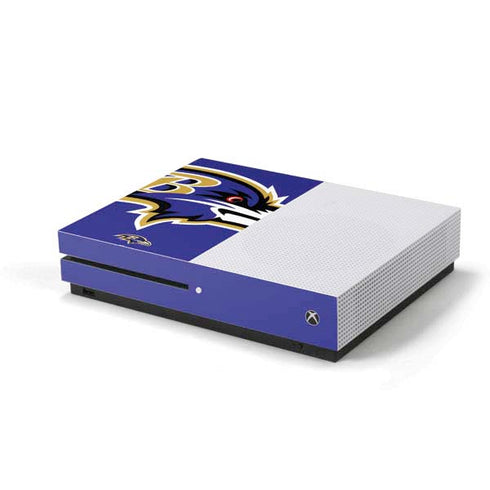 NFL Baltimore Ravens Large Logo Xbox One S Console Skin