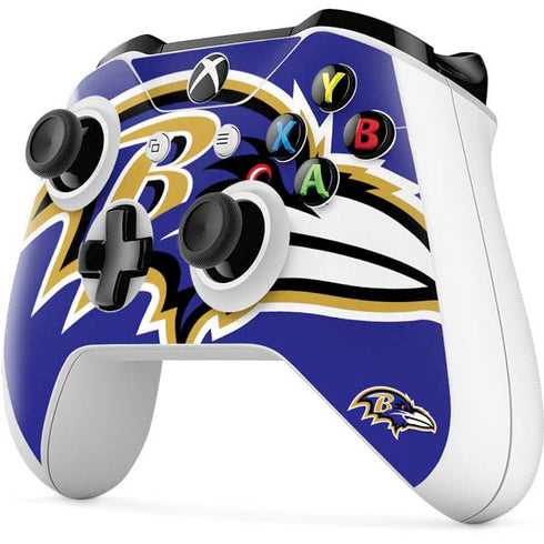 NFL Baltimore Ravens Large Logo Xbox One S Controller Skin