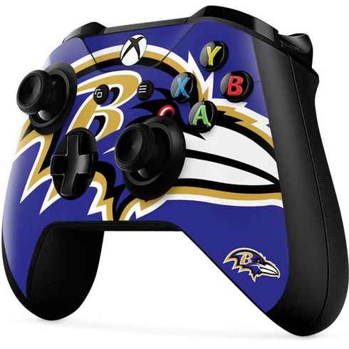NFL Baltimore Ravens Large Logo Xbox One X Controller Skin
