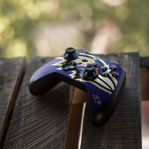 NFL Baltimore Ravens Large Logo Xbox One X Controller Skin