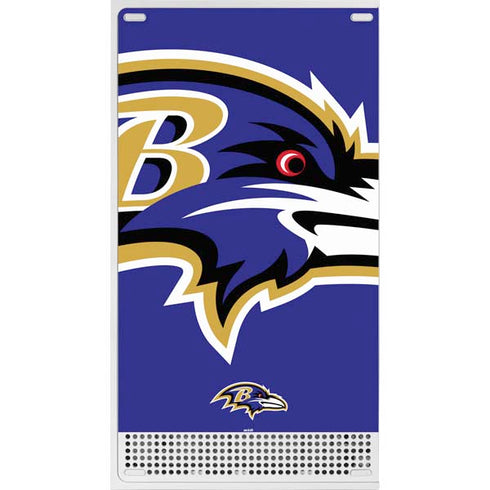 NFL Baltimore Ravens Large Logo Xbox Series S Console Skin