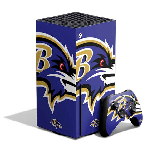 NFL Baltimore Ravens Large Logo Xbox Series X Bundle Skin