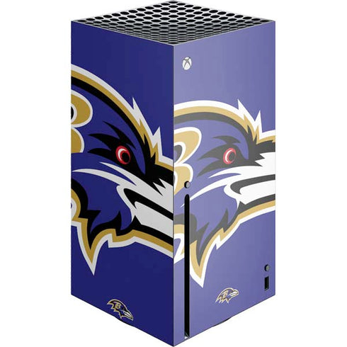 NFL Baltimore Ravens Large Logo Xbox Series X Console Skin