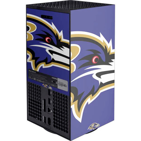 NFL Baltimore Ravens Large Logo Xbox Series X Console Skin