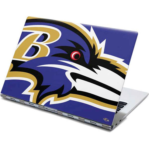 NFL Baltimore Ravens Large Logo Yoga 910 2-in-1 14in Touch-Screen Skin