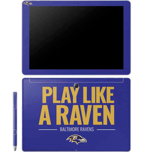 NFL Baltimore Ravens Team Motto Galaxy Book 12in Skin