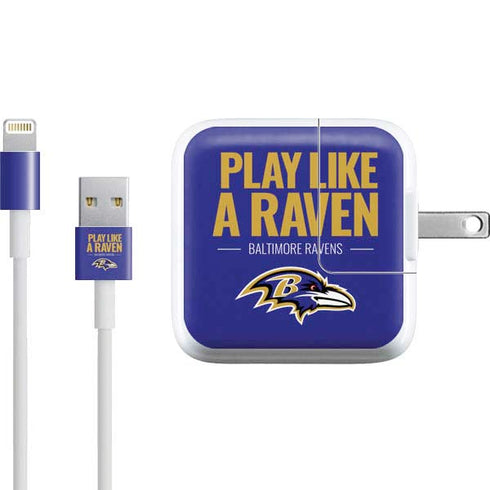 NFL Baltimore Ravens Team Motto iPad Charger (10W USB) Skin