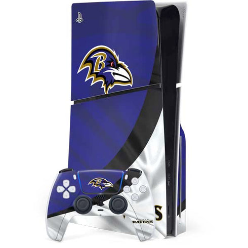 NFL Baltimore Ravens PS5 Slim Disk Bundle Skin