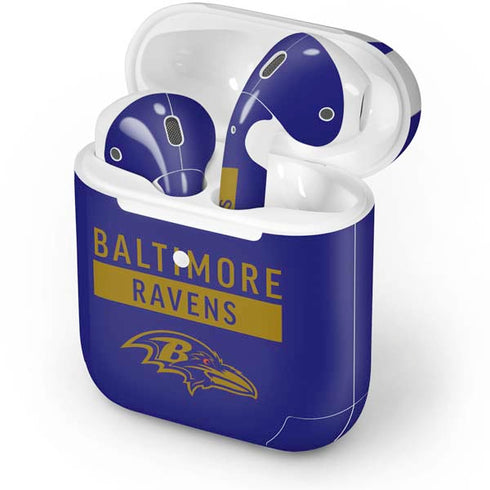 NFL Baltimore Ravens Purple Performance Series Apple AirPods 2 Skin